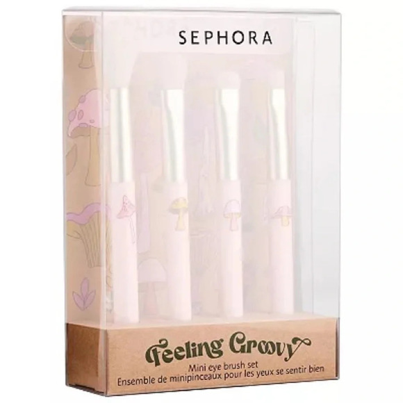 🎉HOST PICK x 2🎉SEPHORA COLLECTION Feeling Groovy Mini Eye Brush Set, LTD EDITION - Picture 7 of 9